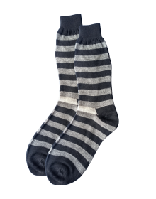 Men acrylic socks stripe design black